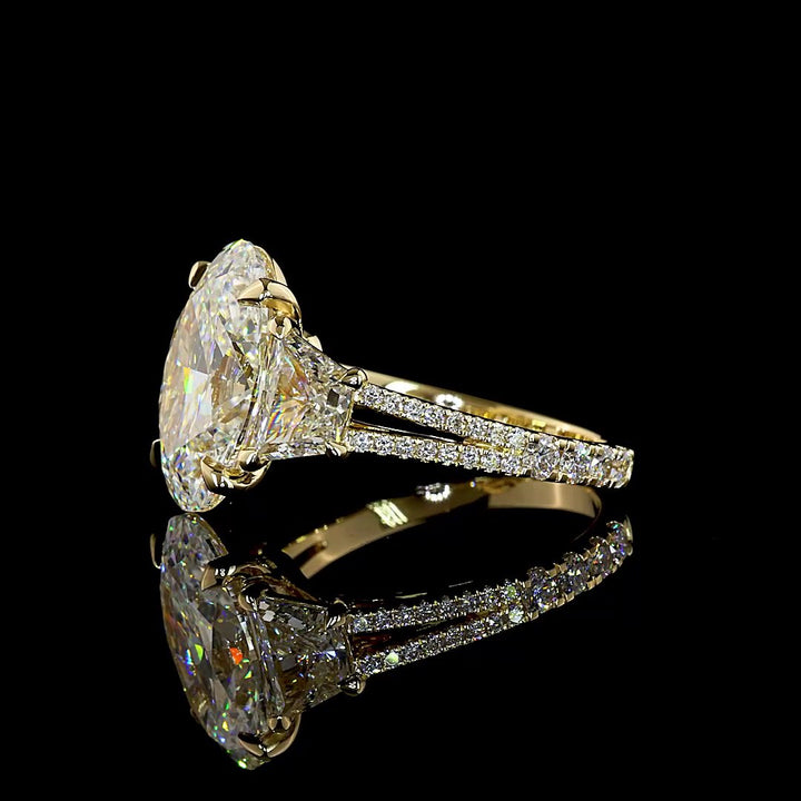 14kt Yellow Gold Lab Diamond Ring