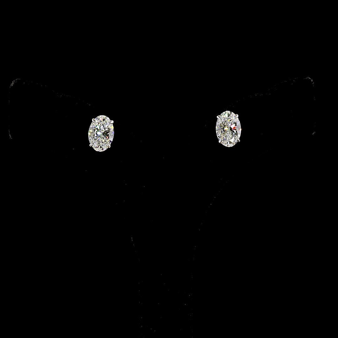 14kt White Gold Lab Diamond Studs
