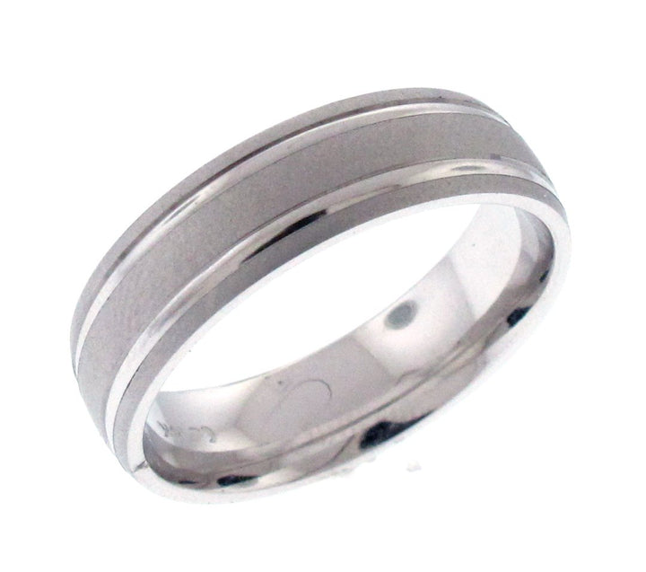 14kt White Gold Men's Wedding Band