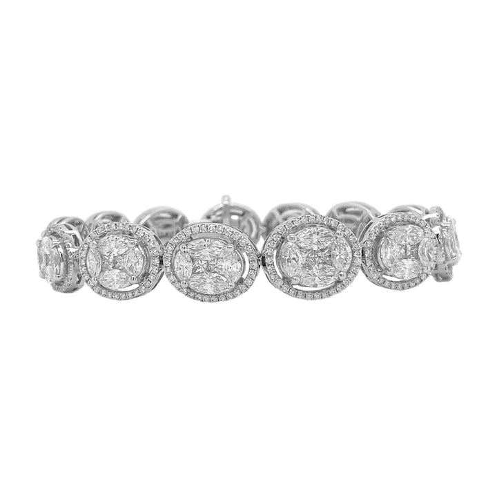 18kt White Gold Diamond Bracelet