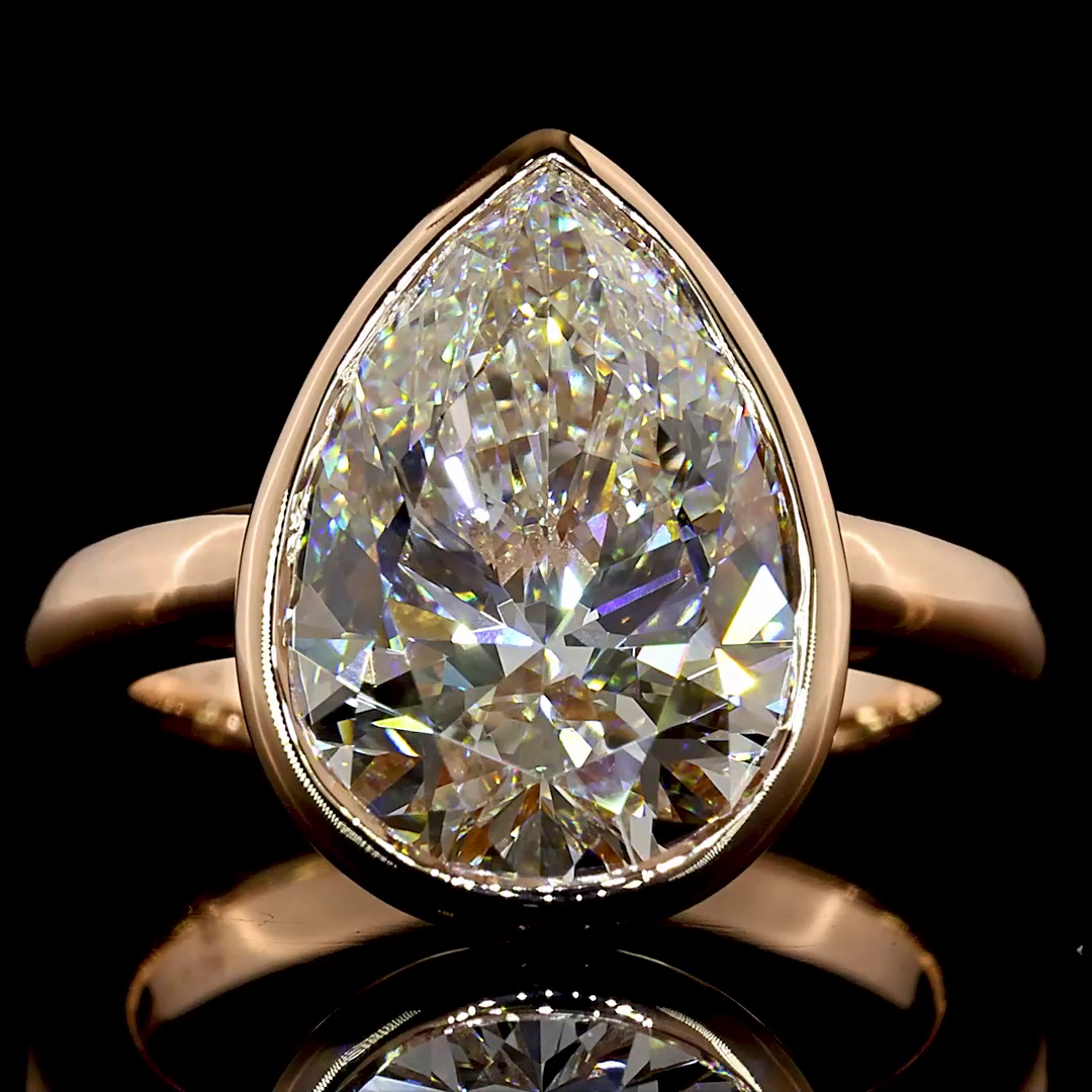 14kt Rose Gold Lab Diamond Ring