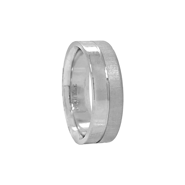 14kt White Gold Wedding Band