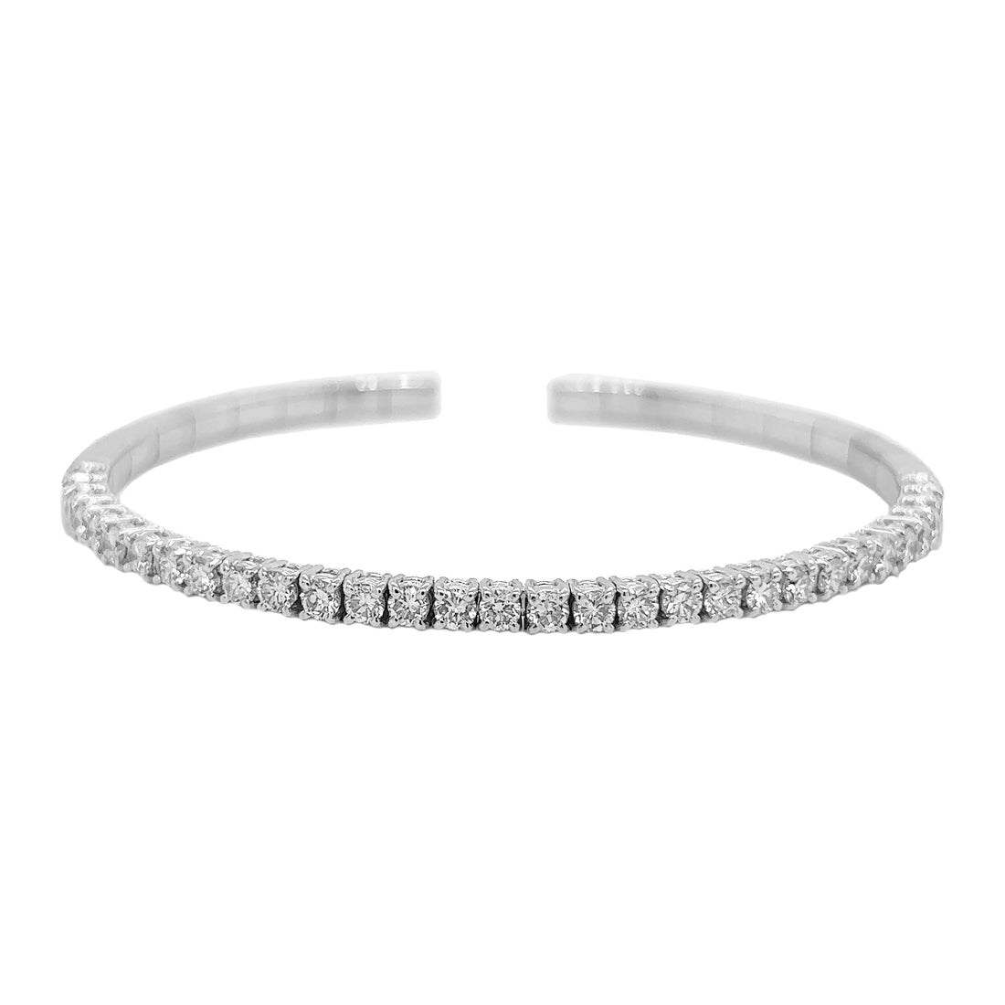 18kt White Gold Diamond Bangle
