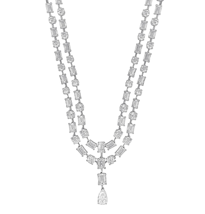 18kt White Gold Diamond Necklace