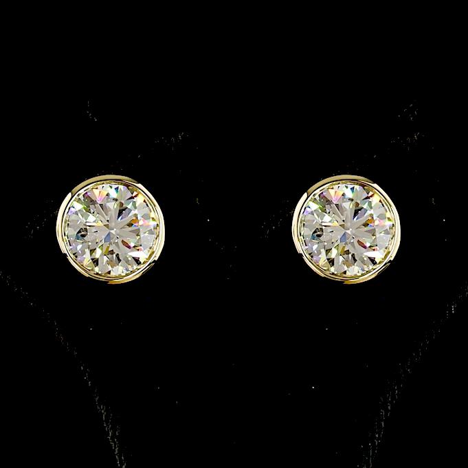 14kt Yellow Gold Lab Diamond Studs
