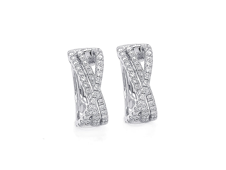 18kt White Gold Diamond Earrings