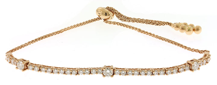 18kt Rose Gold Diamond Bracelet