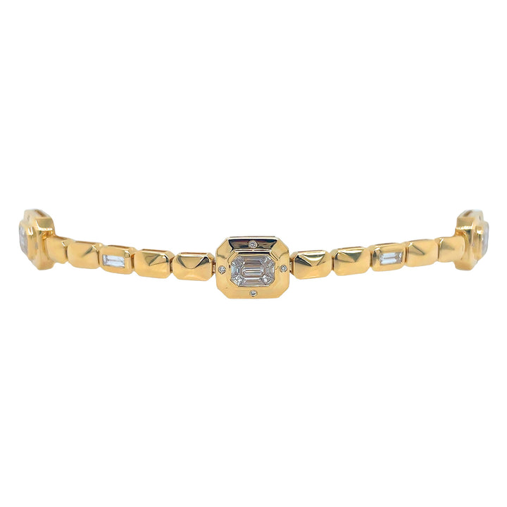 18kt Yellow Gold Diamond Bracelet