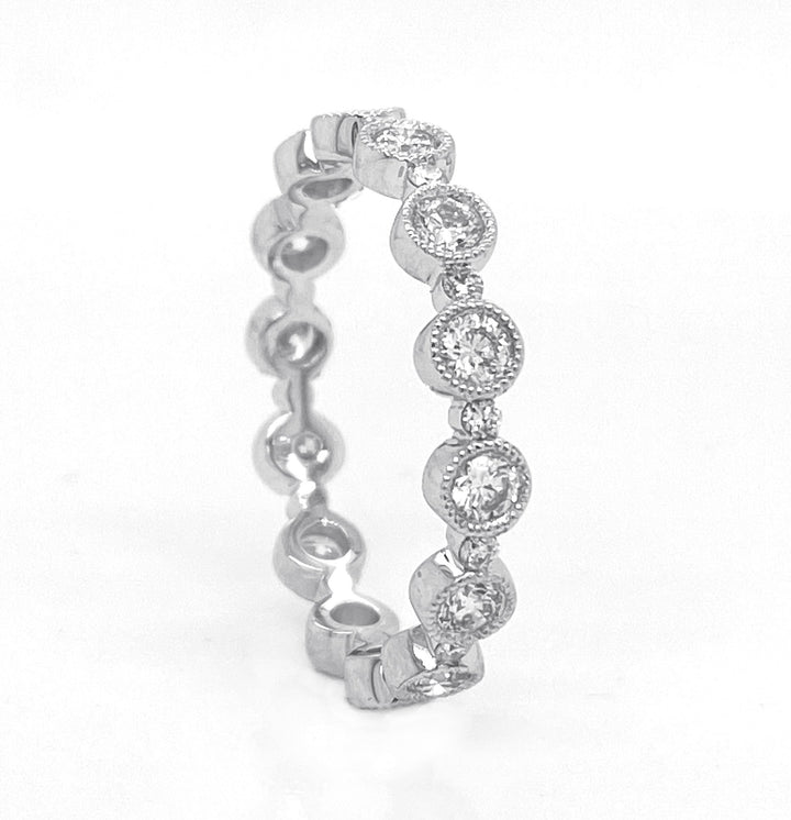 18kt White Gold Diamond Eternity Band