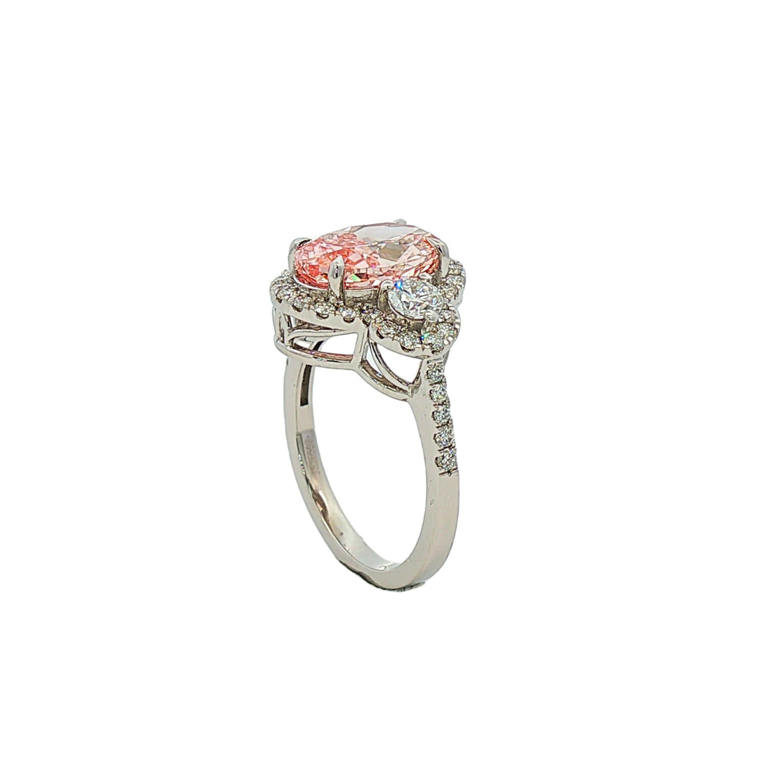 14kt White Gold Lab Diamond Ring