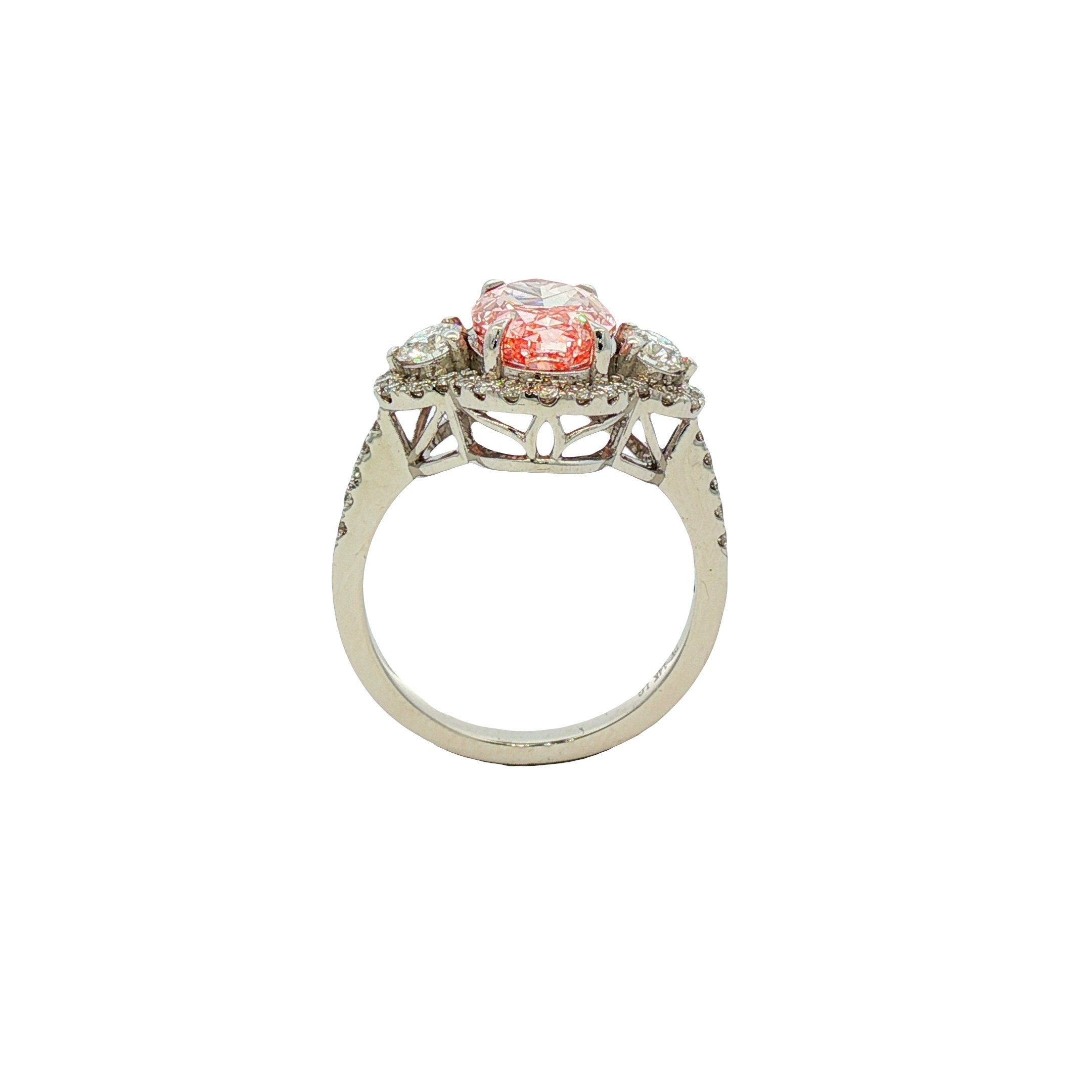 14kt White Gold Lab Diamond Ring