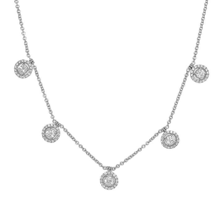 18kt White Gold Diamond Necklace