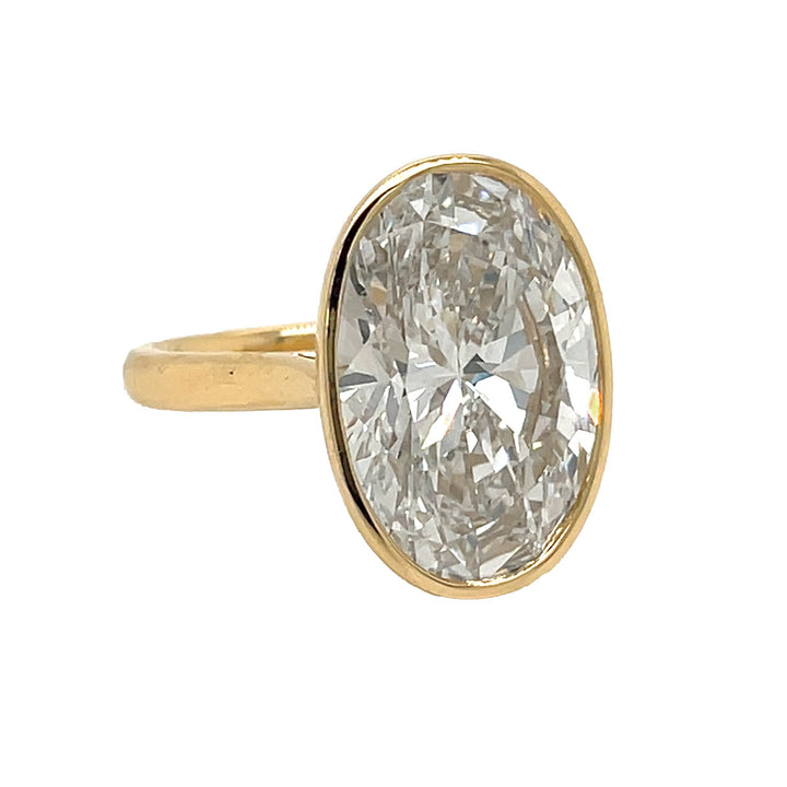 14kt Yellow Gold Lab Diamond Ring