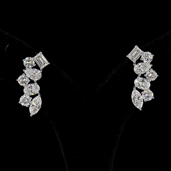 14kt White Gold Lab Diamond Earrings