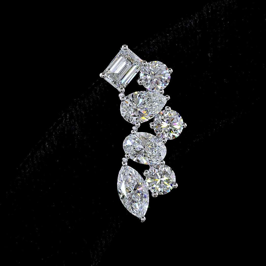 14kt White Gold Lab Diamond Earrings