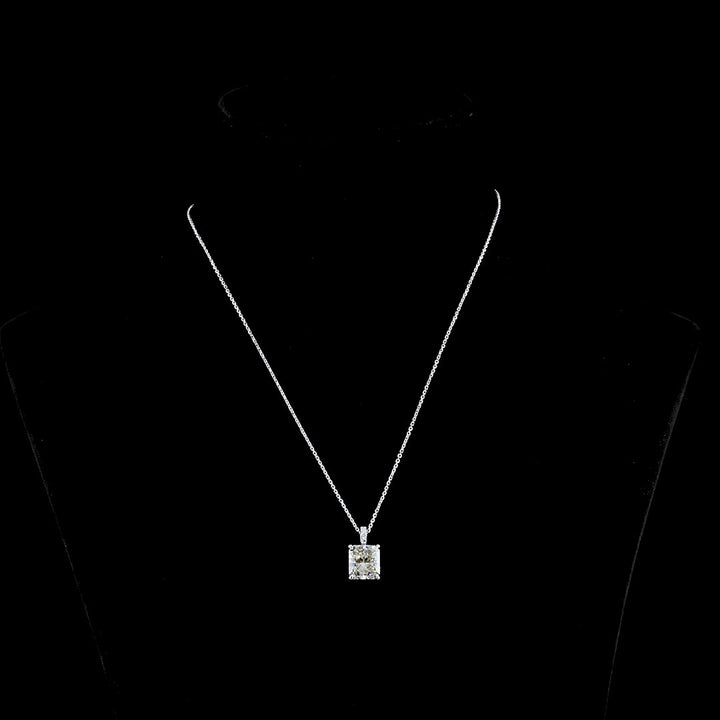14kt White Gold GIA Certified Lab Diamond Pendant