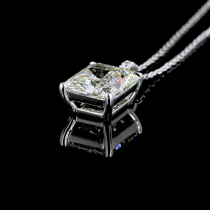 14kt White Gold GIA Certified Lab Diamond Pendant