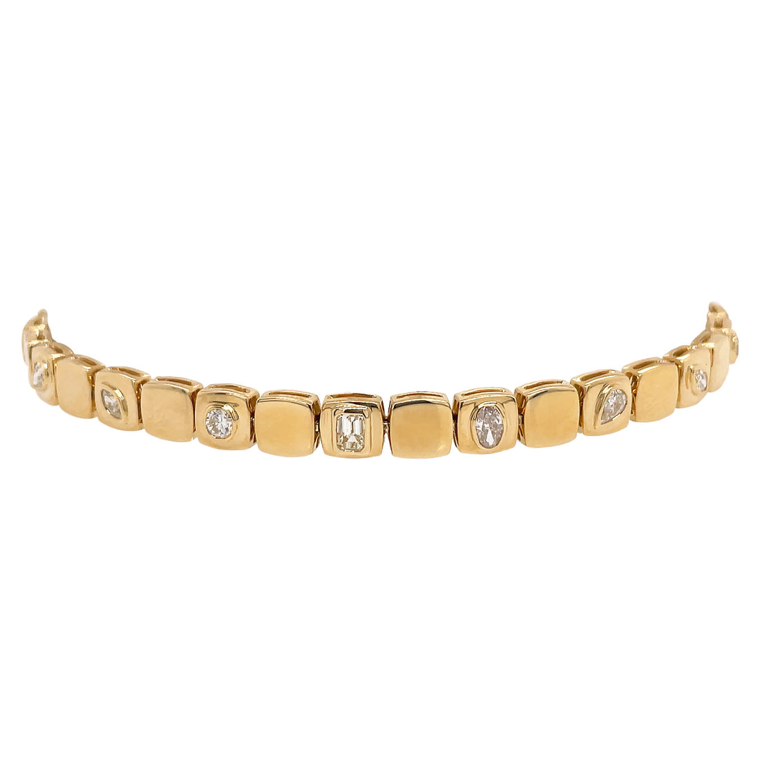18kt Yellow Gold Diamond Bracelet