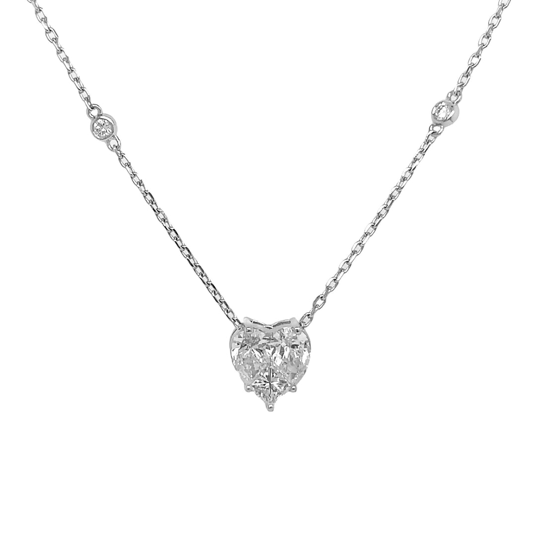 18kt White Gold Diamond Pendant