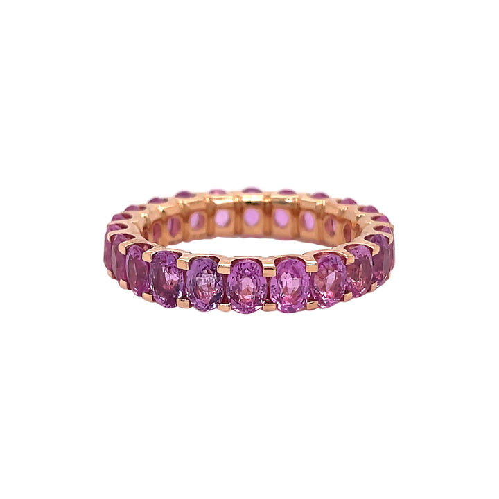 18kt Rose Gold Sapphire Eternity Band