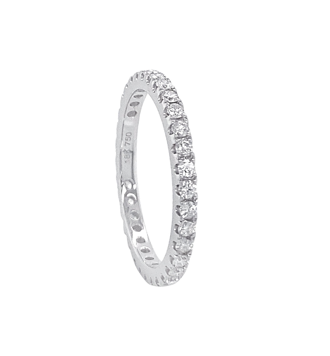 18kt White Gold Diamond Eternity Band