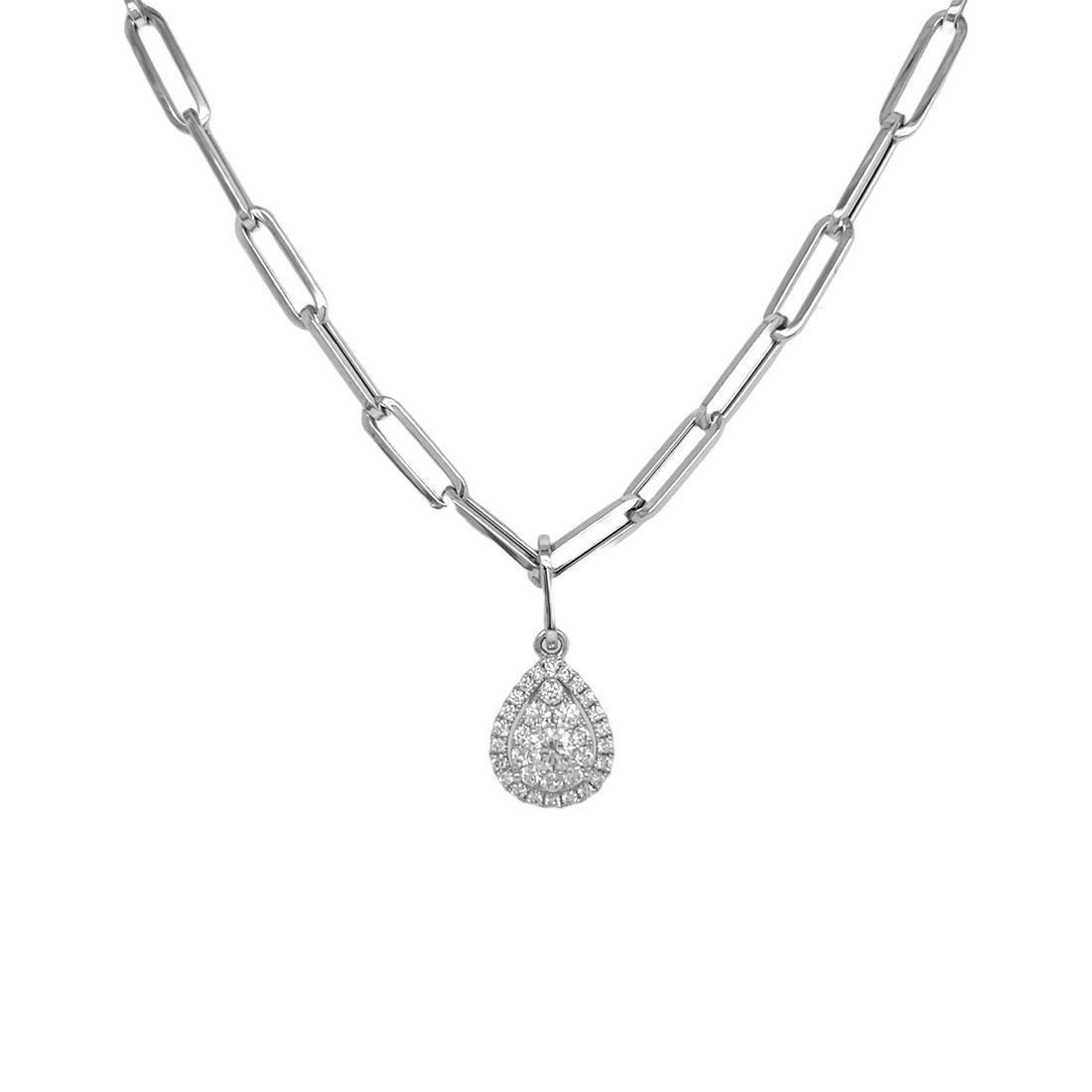18kt White Gold Dimaond Necklace