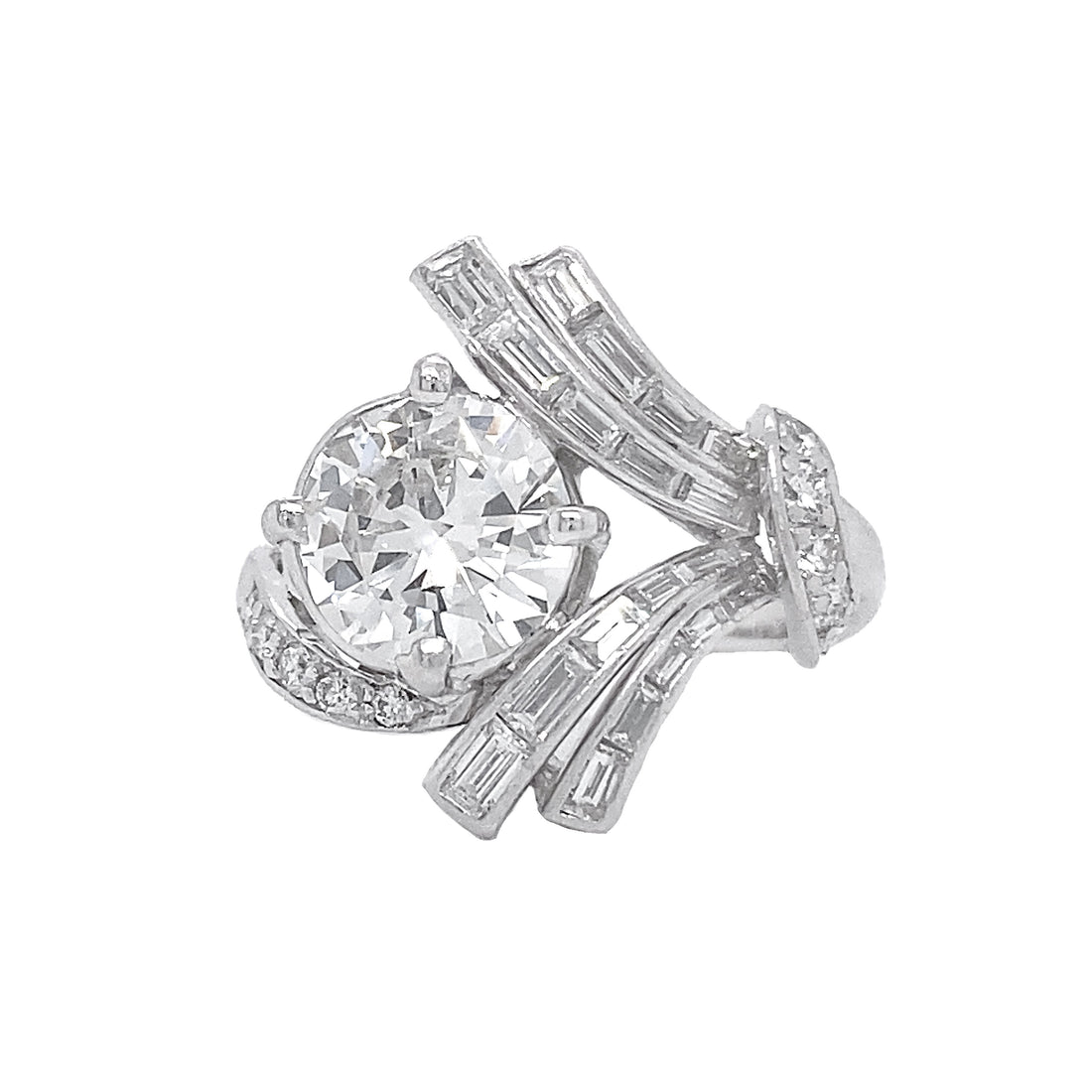 Platinum GIA Certified Diamond Ring
