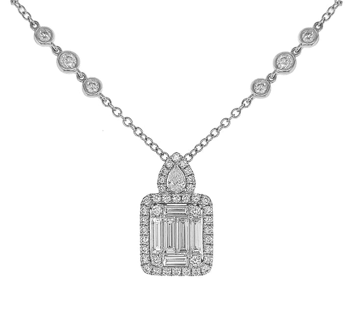 18kt White Gold Diamond Pendant