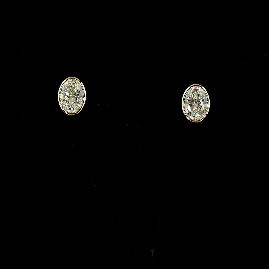 14kt Yellow Gold Lab Diamond Studs