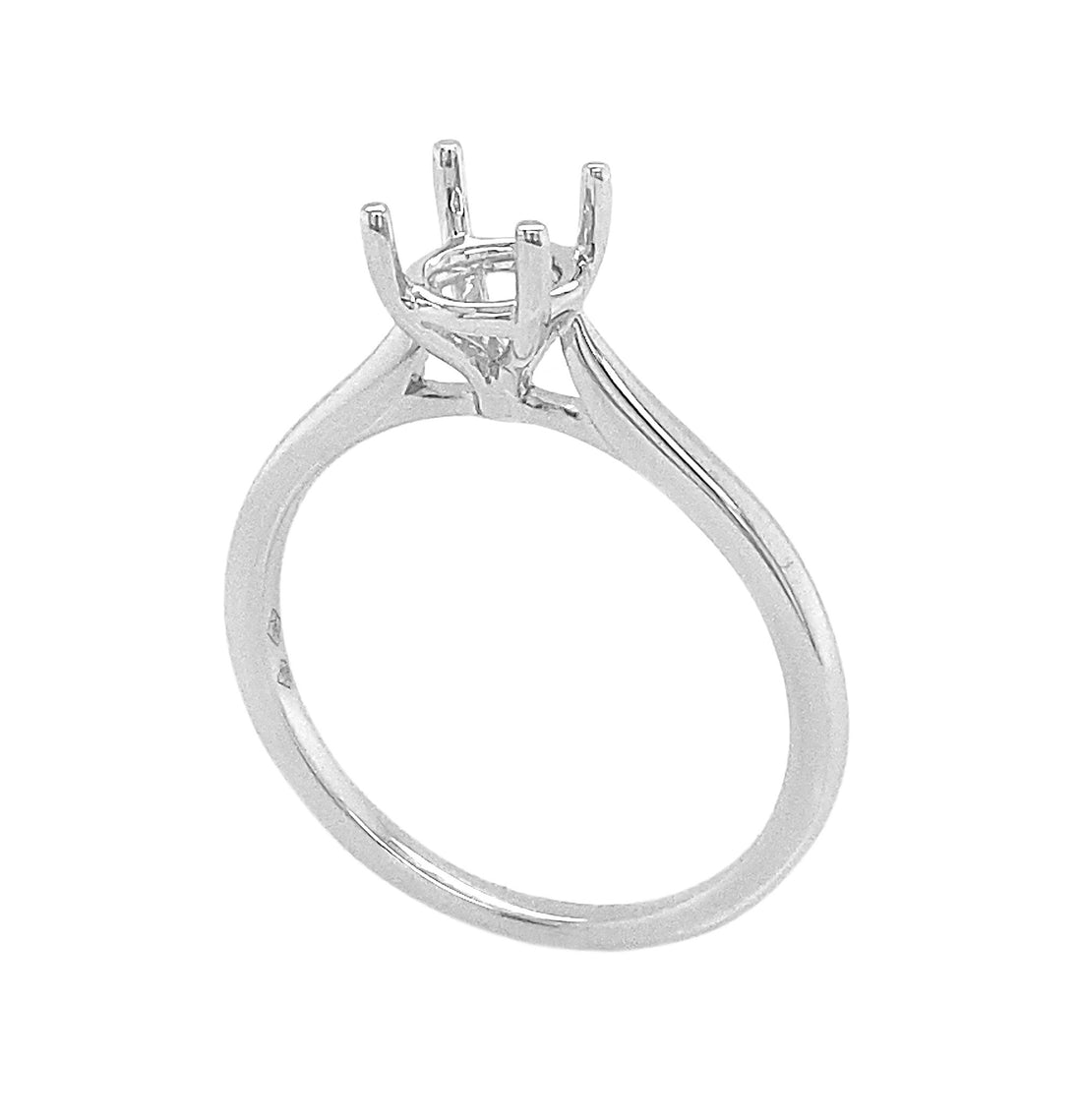 18kt White Gold Semi Mount