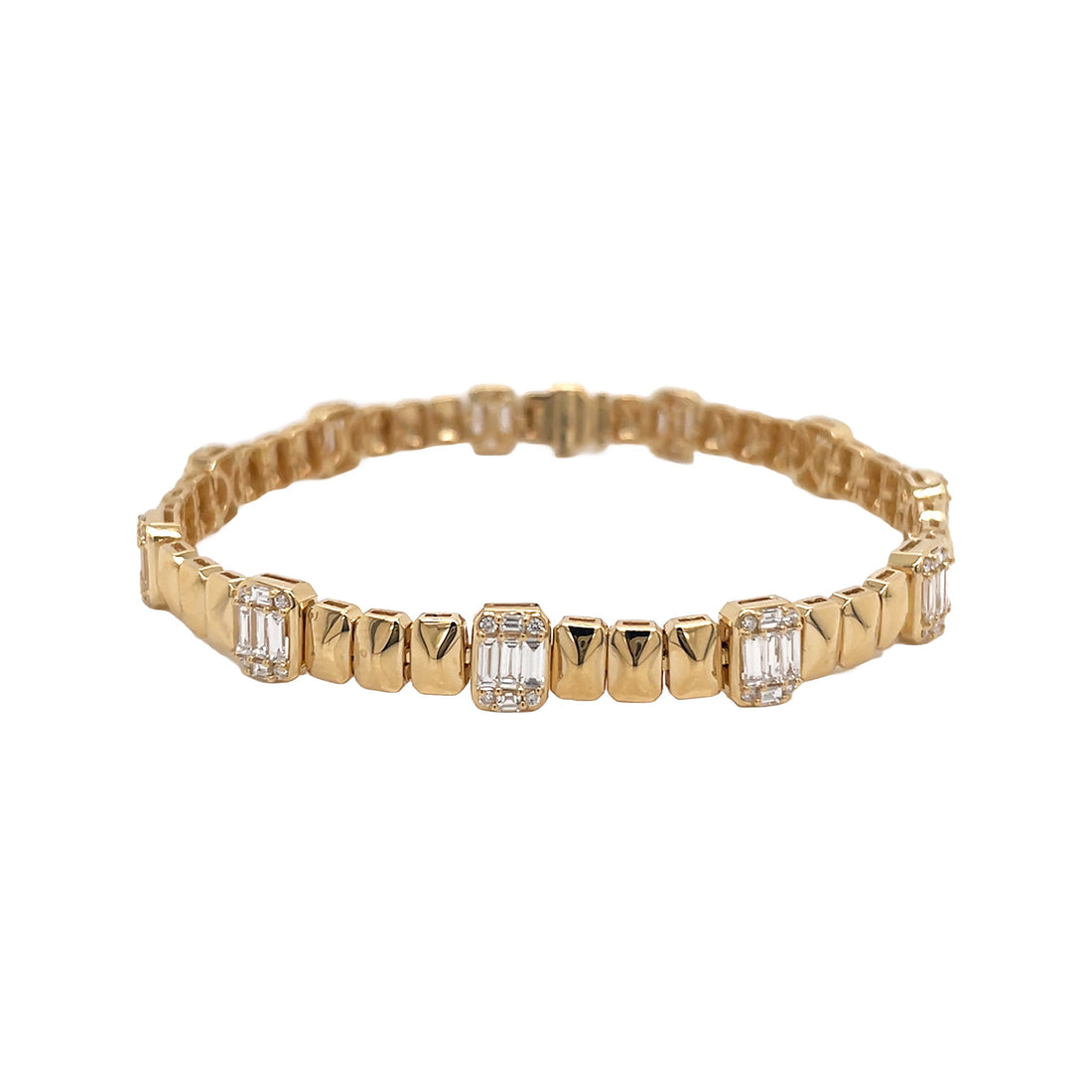 18kt Yellow Gold Diamond Bracelet