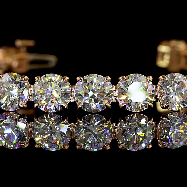 14kt Rose Gold Lab Diamond Tennis Bracelet