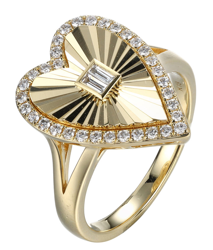 18kt Yellow Gold Diamond Ring