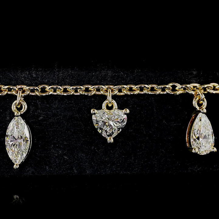 14kt Yellow Gold Lab Diamond Bracelet