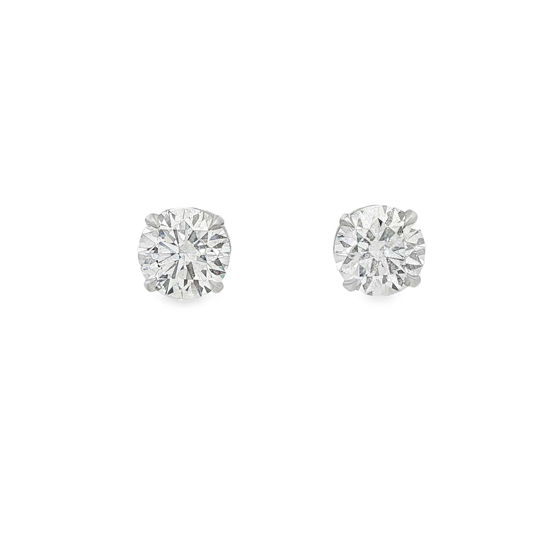 14kt White Gold Lab Diamond Studs
