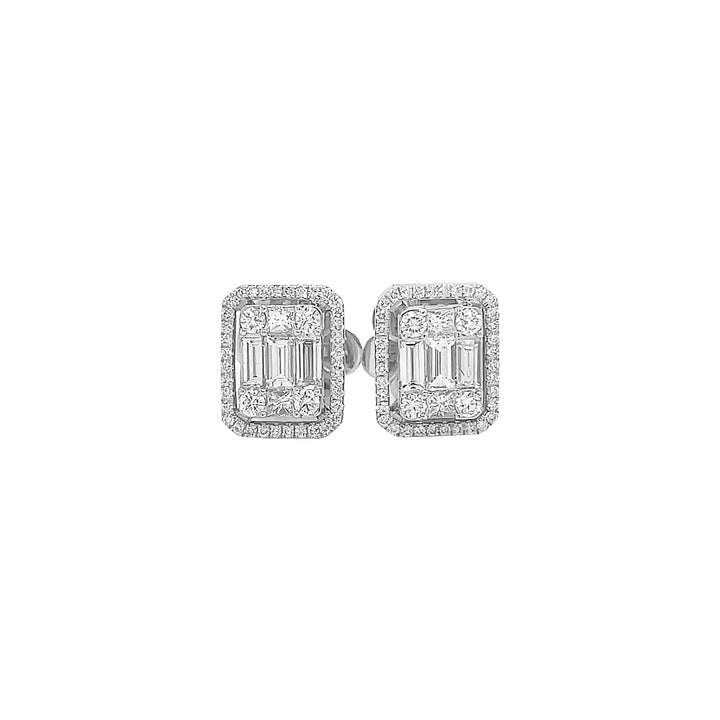18kt White Gold Diamond Studs
