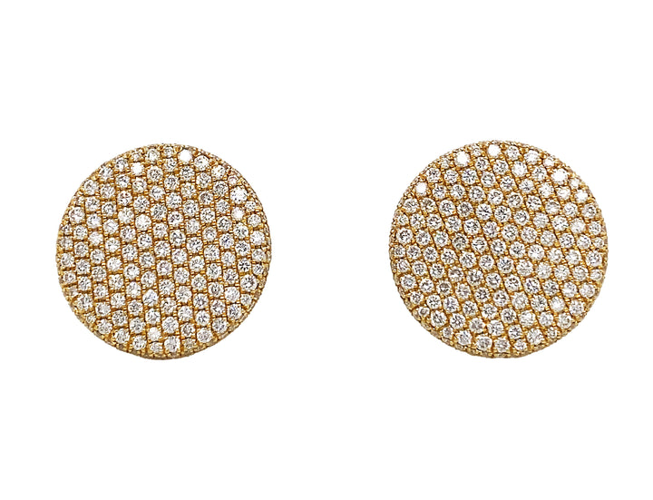 18kt Yellow Gold Diamond Earrings