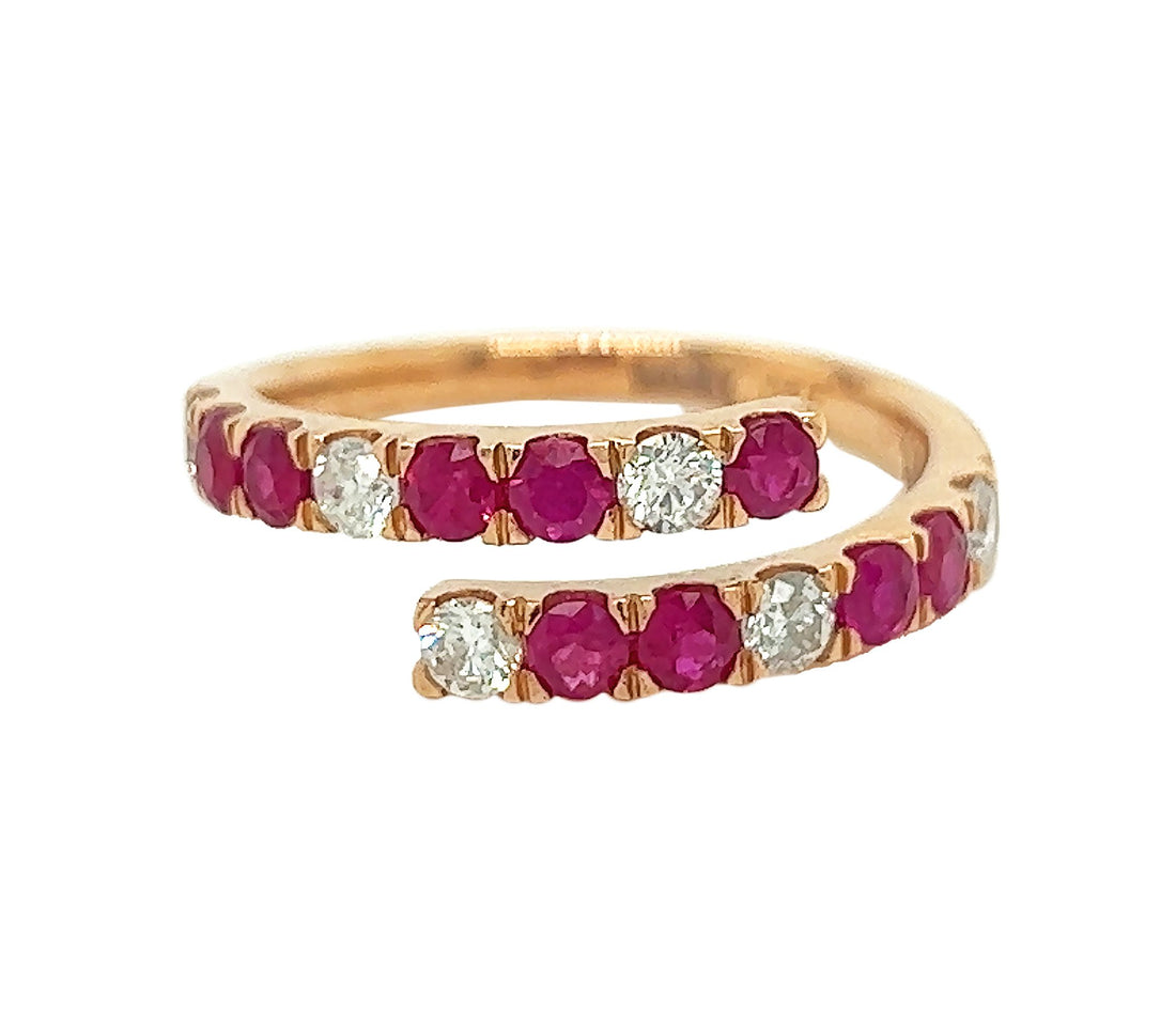 18kt Rose Gold Diamond Ring