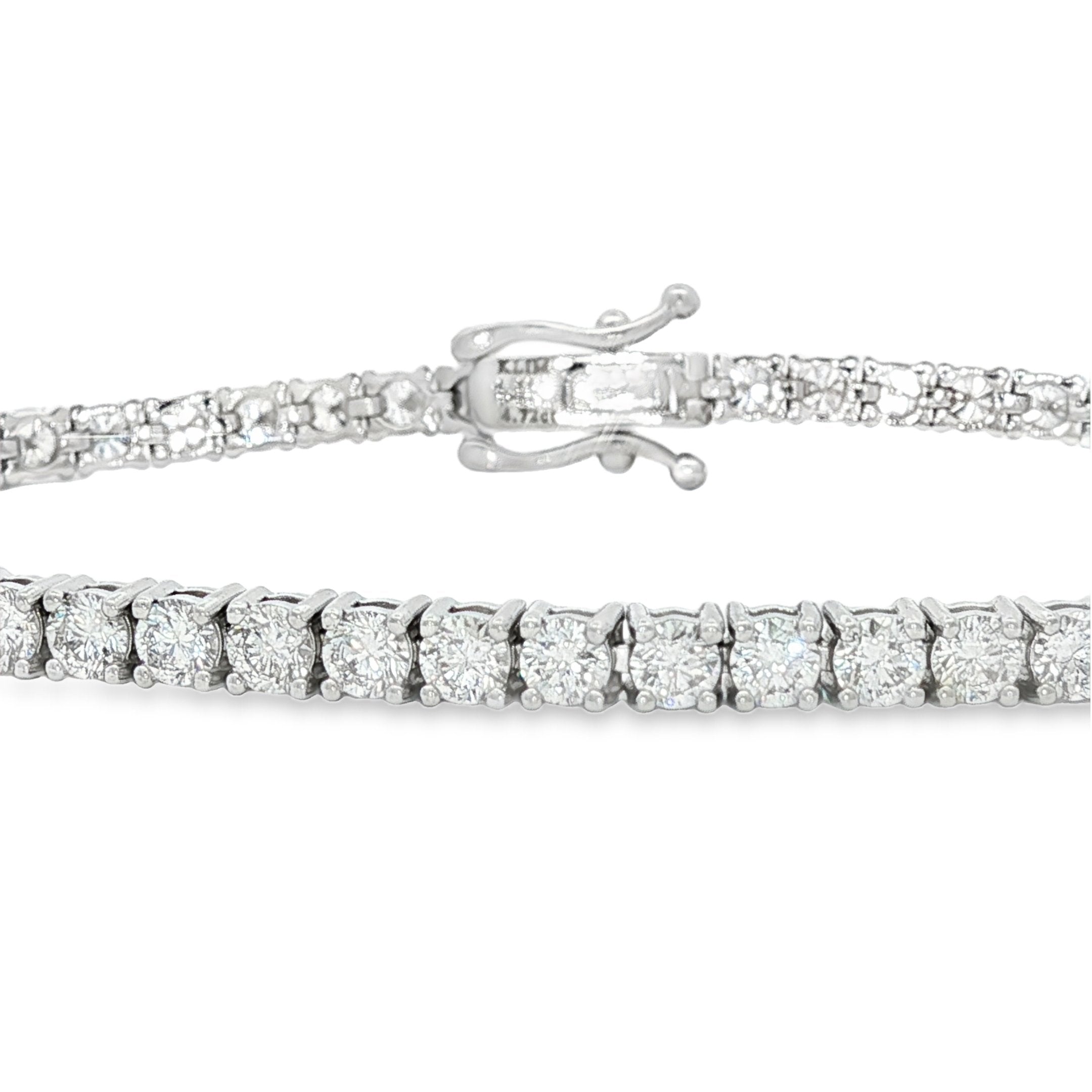 14kt White Gold Lab Diamond Tennis Bracelet