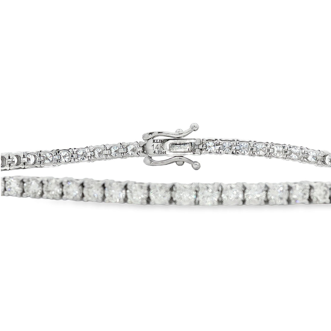 14kt White Gold Lab Diamond Tennis Bracelet