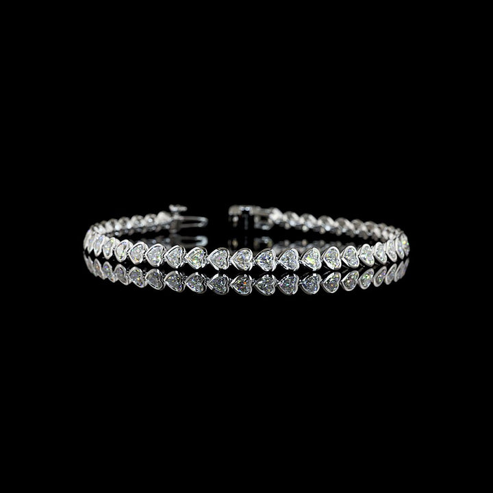14kt White Gold Lab Diamond Tennis Bracelet