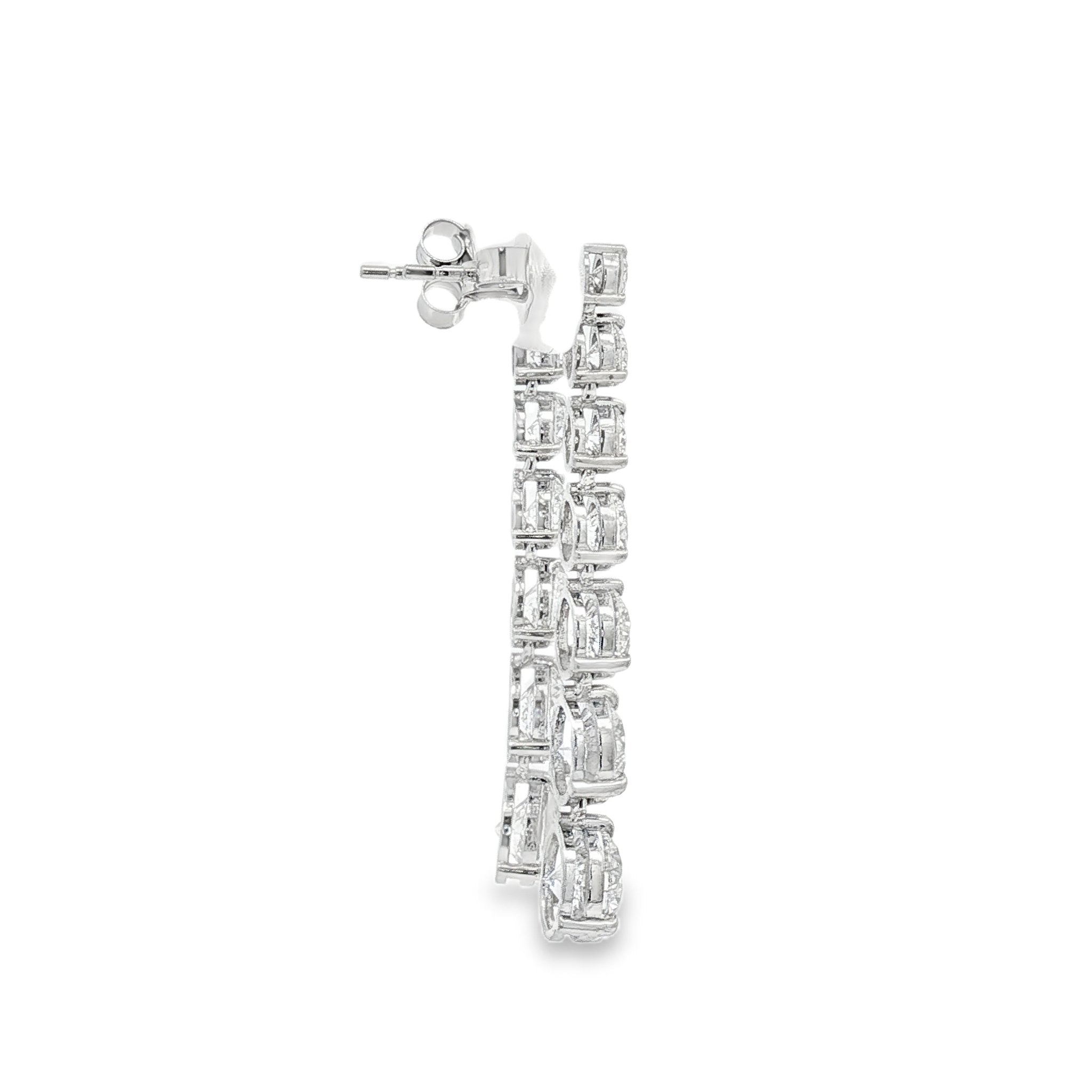 14kt White Gold Lab Diamond Earrings