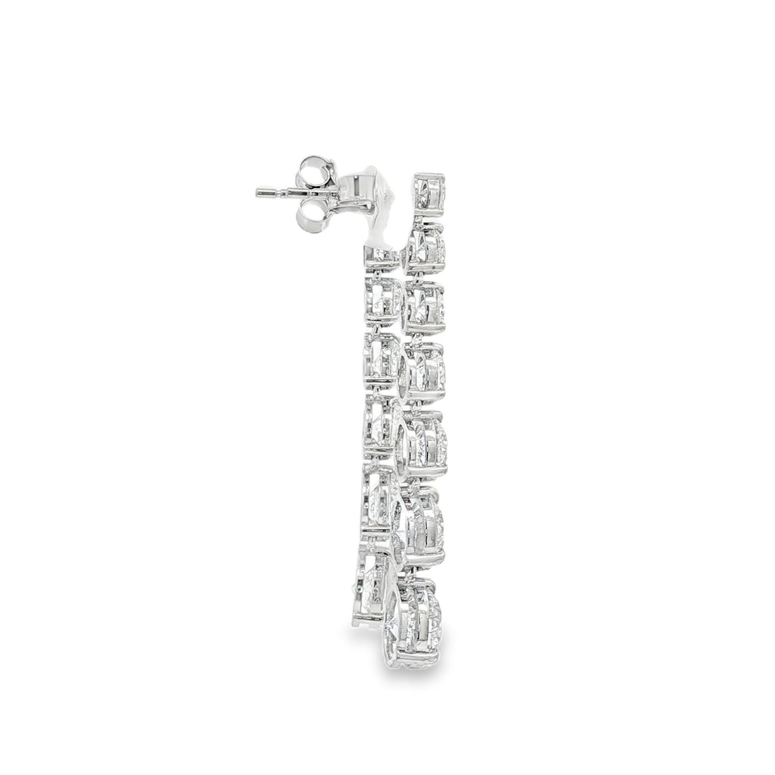 14kt White Gold Lab Diamond Earrings