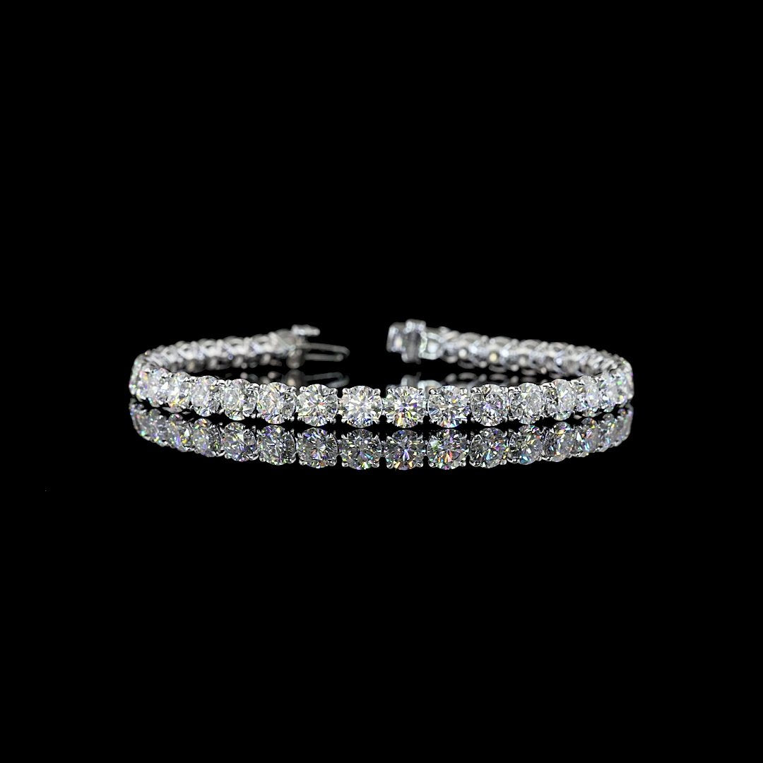14kt White Gold Lab Diamond Tennis Bracelet