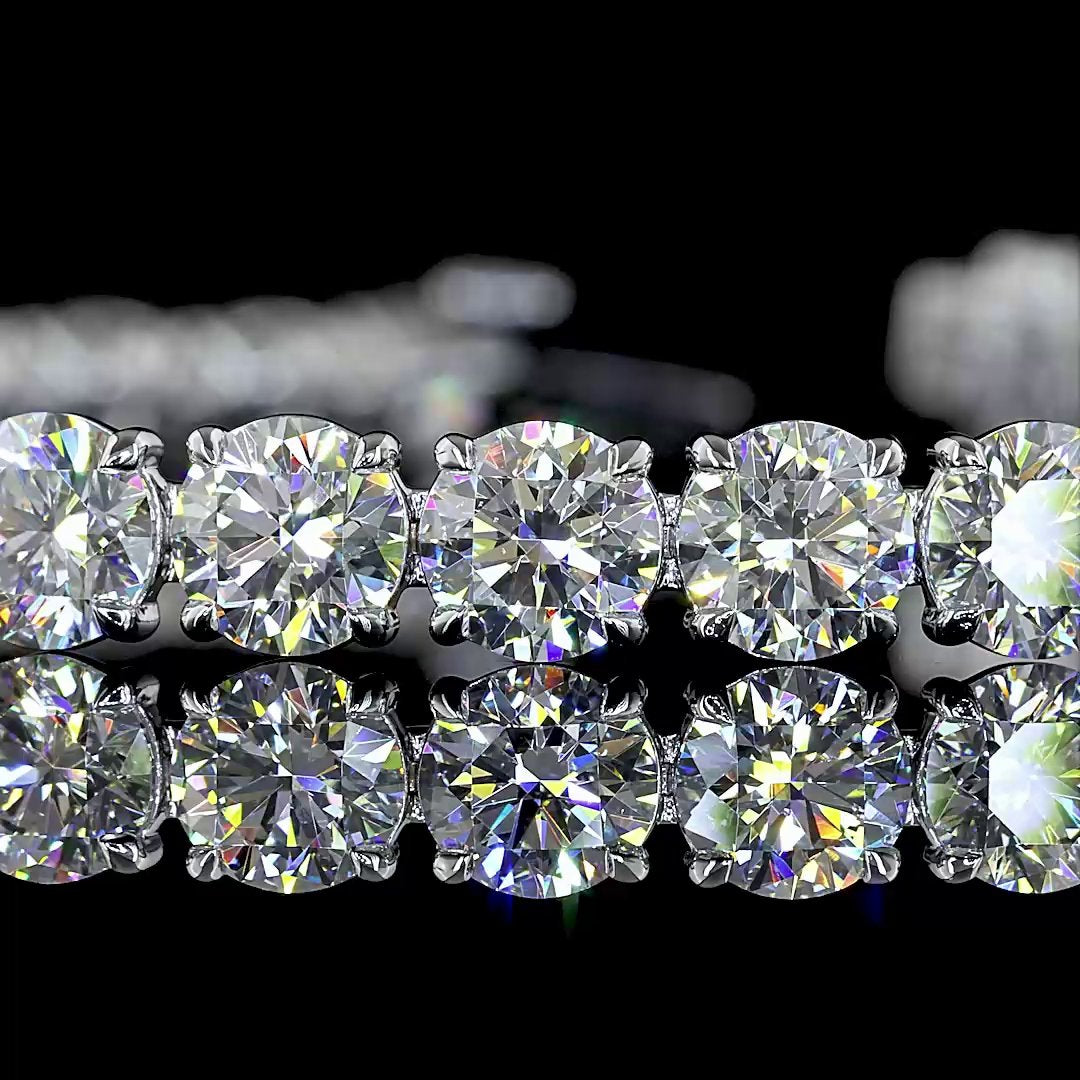 14kt White Gold Lab Diamond Tennis Bracelet