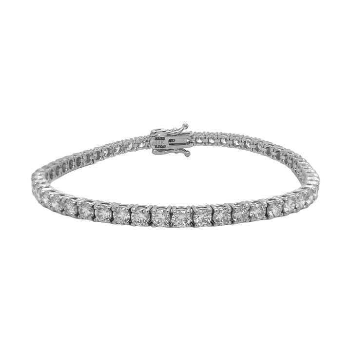 14kt White Gold Lab Diamond Tennis Bracelet