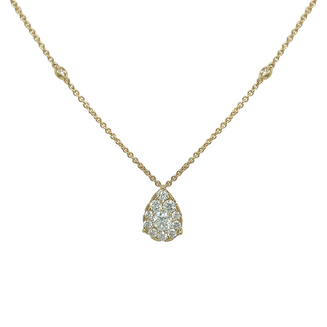 18kt Yellow Gold Diamond Pendant