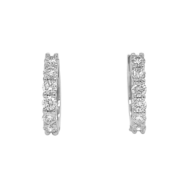 18kt White Gold Diamond Earrings