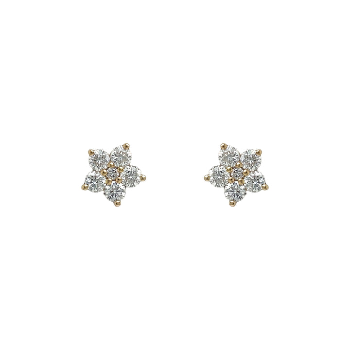 18Kt Yellow Gold Diamond Earrings