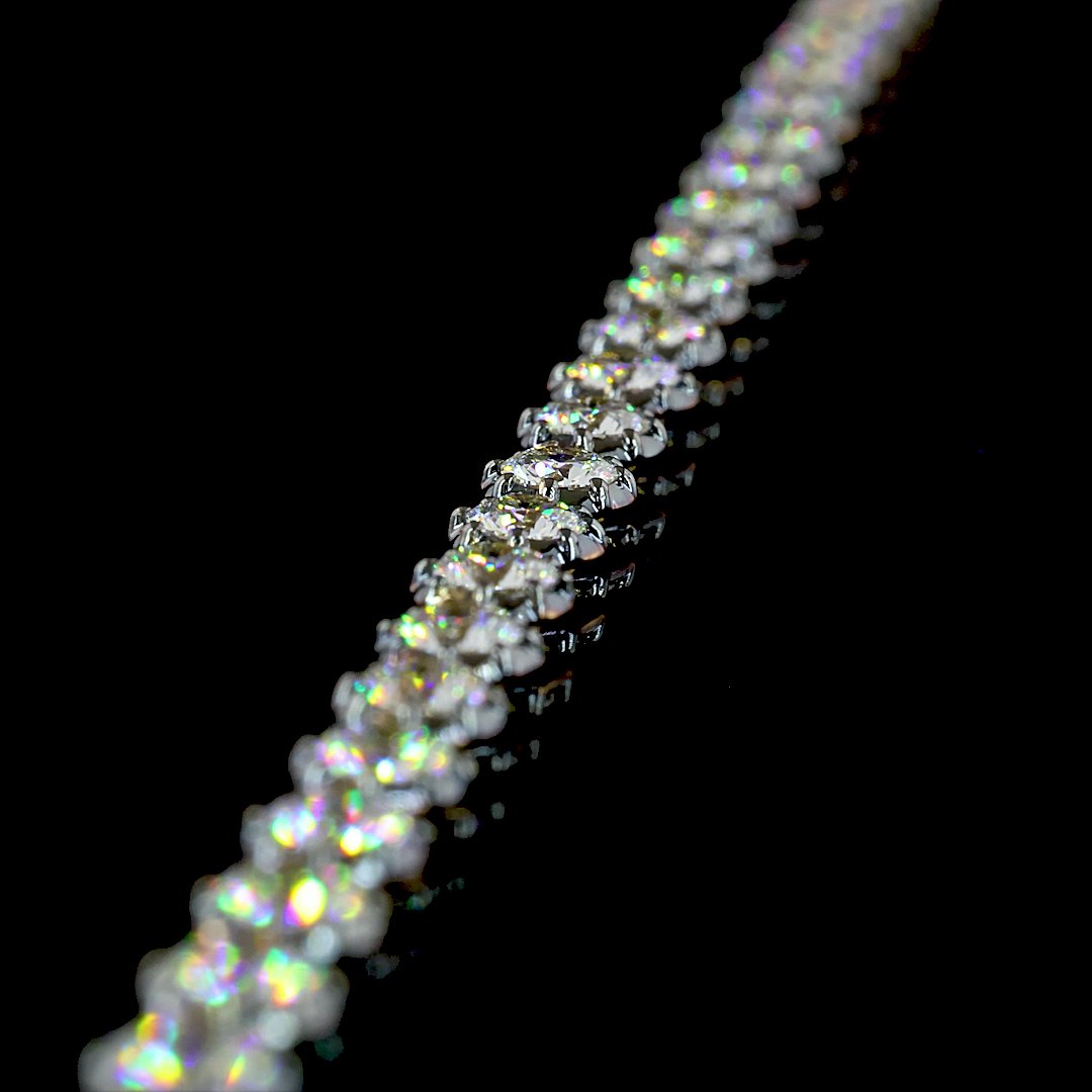 14kt Yellow Gold Lab Diamond Tennis Necklace